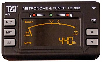 Accordatore cromatico elettronico con metronomo